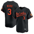 Fenge B.Orioles #3 Taylor Ward Player Black Limited Home Game Stitched Jerseys
