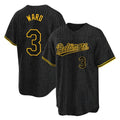 Fenge B.Orioles #3 Taylor Ward Player Black Snake Skin City Home Game Stitched Jerseys