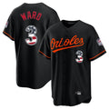 Fenge B.Orioles #3 Taylor Ward Player Black USA 250 Fourth of July Home Game Stitched Jerseys