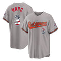 Fenge B.Orioles #3 Taylor Ward Player Gray USA 250 Fourth of July Home Game Stitched Jerseys