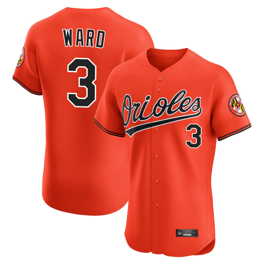 Fenge B.Orioles #3 Taylor Ward Player Orange Limited Elite Home Game Stitched Jerseys