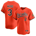 Fenge B.Orioles #3 Taylor Ward Player Orange Limited Home Game Stitched Jerseys