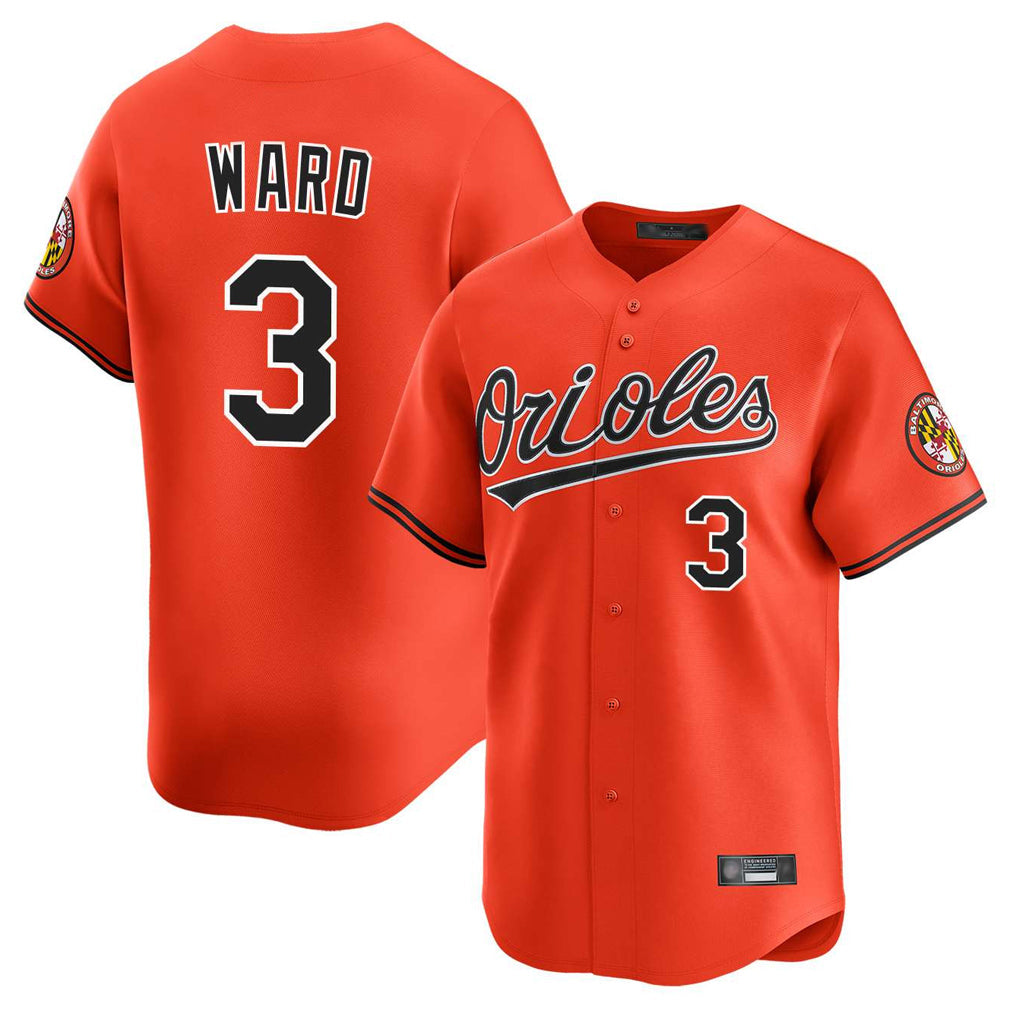 Fenge B.Orioles #3 Taylor Ward Player Orange Limited Home Game Stitched Jerseys