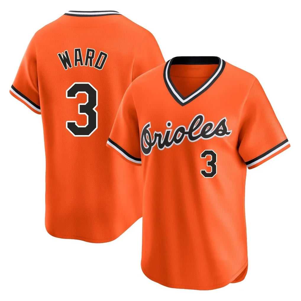 Fenge B.Orioles #3 Taylor Ward Player Orange T-shirt Limited Home Game Stitched Jerseys