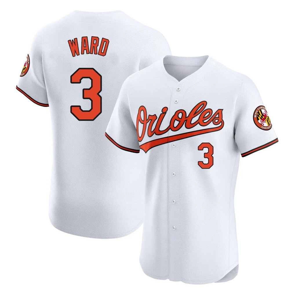 Fenge B.Orioles #3 Taylor Ward Player White Limited Elite Home Game Stitched Jerseys