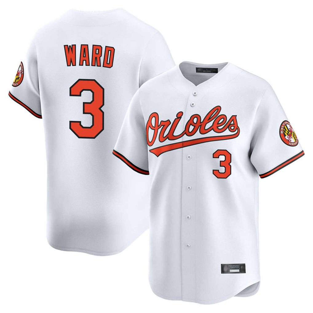 Fenge B.Orioles #3 Taylor Ward Player White Limited Home Game Stitched Jerseys