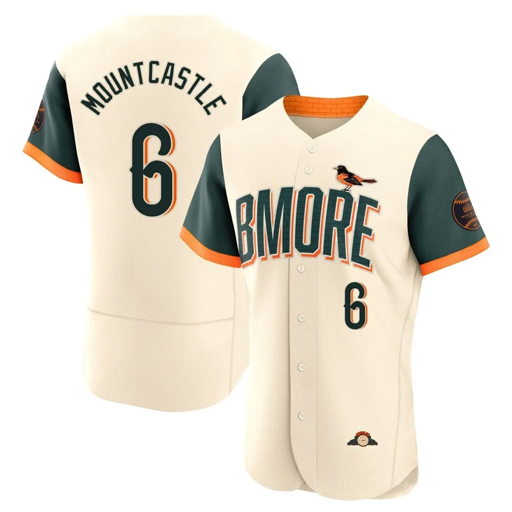 Fenge B.Orioles #6 Ryan Mountcastle Player Cream 2026 City Connect Limited Elite Home Game Stitched Jerseys