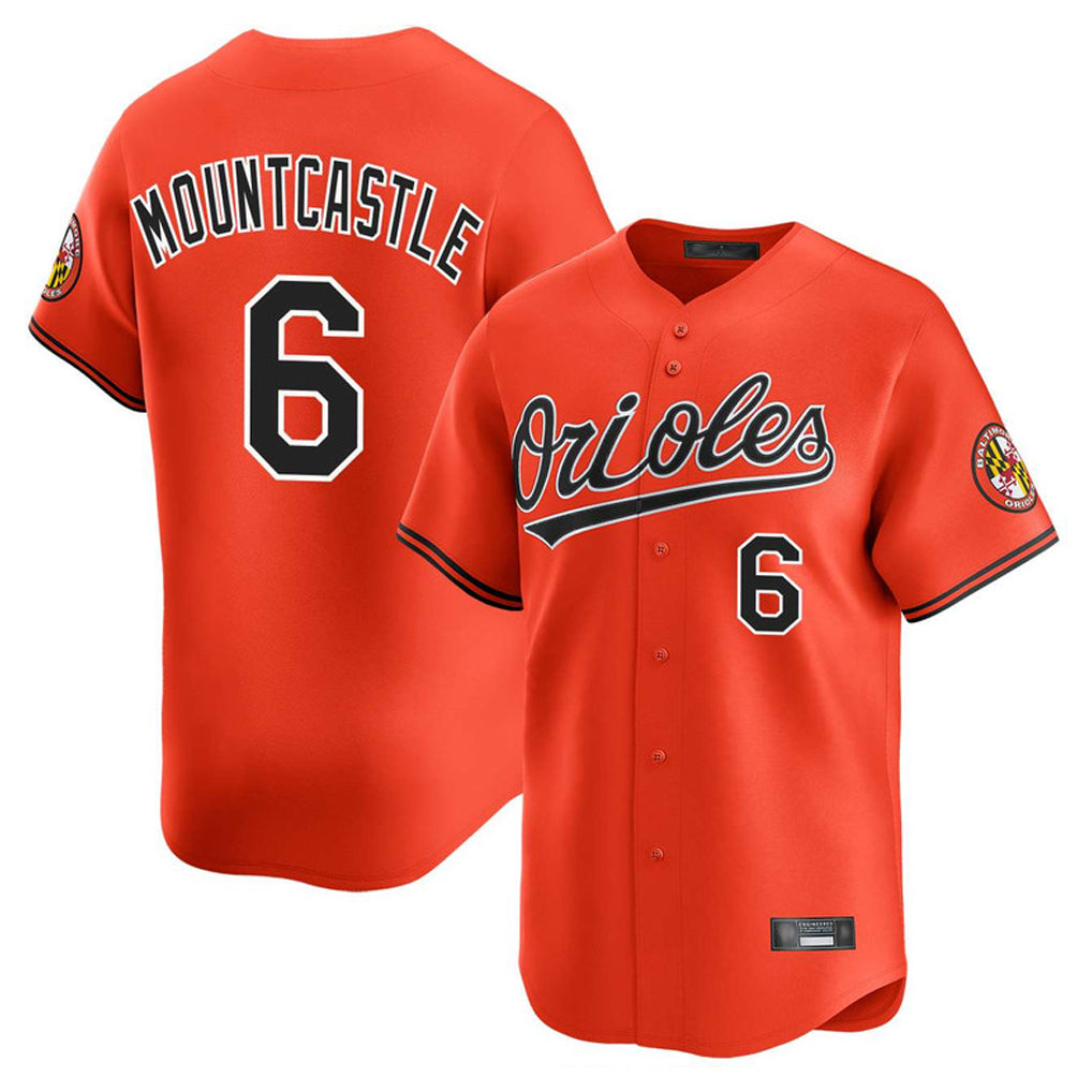 Fenge B.Orioles #6 Ryan Mountcastle Player Orange Limited Home Game Stitched Jerseys