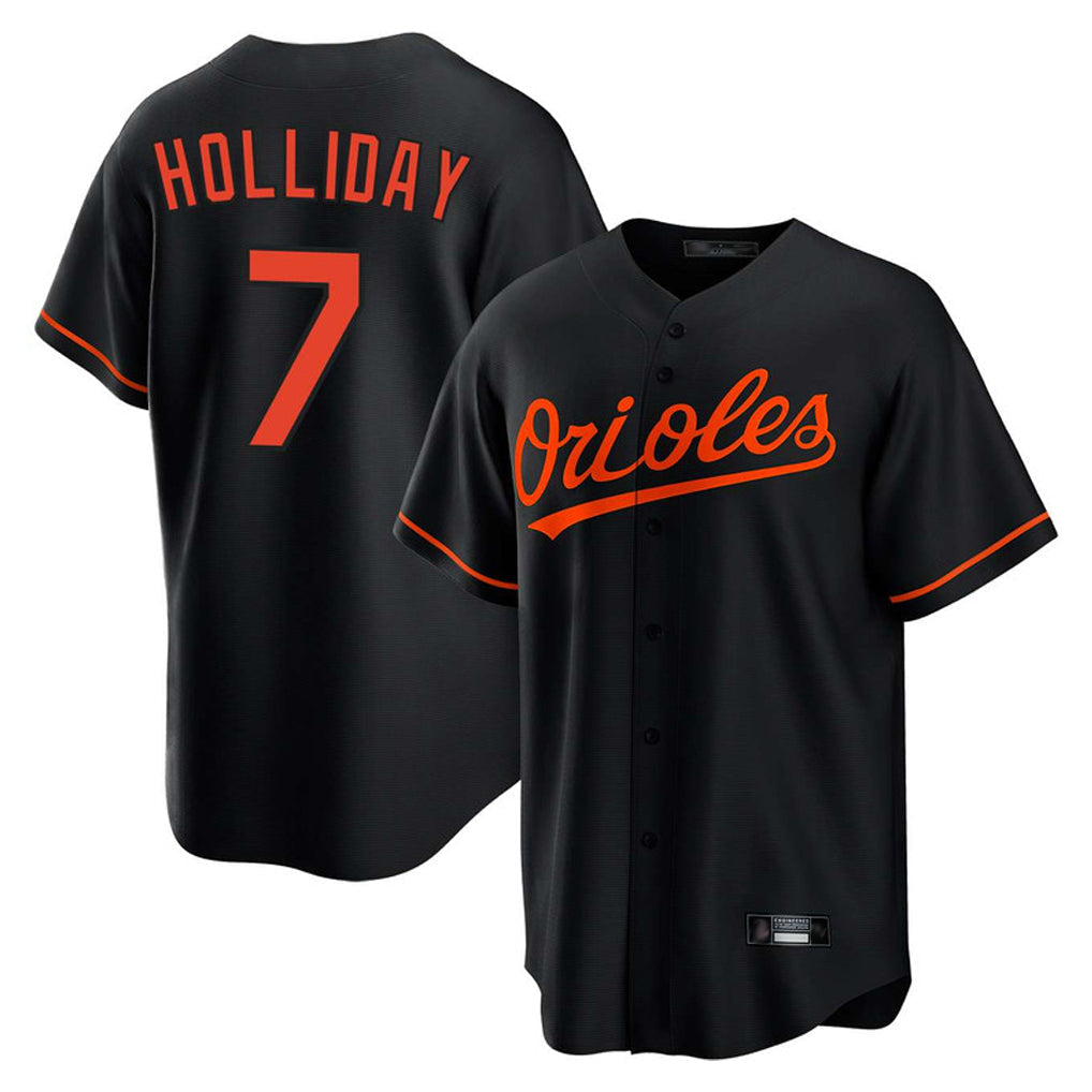 Fenge B.Orioles #7 Jackson Holliday Player Black Home Game Stitched Jerseys