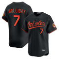 Fenge B.Orioles #7 Jackson Holliday Player Black Limited Home Game Stitched Jerseys