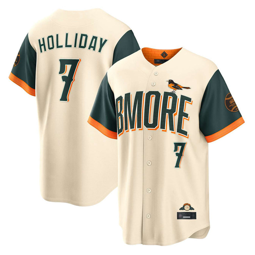 Fenge B.Orioles #7 Jackson Holliday Player Cream 2026 City Connect Home Game Stitched Jerseys