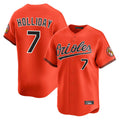 Fenge B.Orioles #7 Jackson Holliday Player Orange Limited Home Game Stitched Jerseys