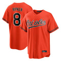Fenge B.Orioles #8 Cal Ripken Player Orange Home Game Stitched Jerseys