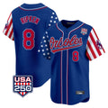 Fenge B.Orioles #8 Cal Ripken Player Royal USA 250 Independence Day Vapor Premier Limited Home Game Stitched Jerseys
