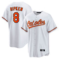 Fenge B.Orioles #8 Cal Ripken Player White Home Game Stitched Jerseys