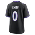 Fenge B.Ravens #0 Roquan Smith Black Alternate Game Stitched Jerseys