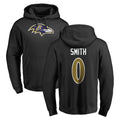 Fenge B.Ravens #0 Roquan Smith Player Black Pullover Hoodie Stitched Jerseys