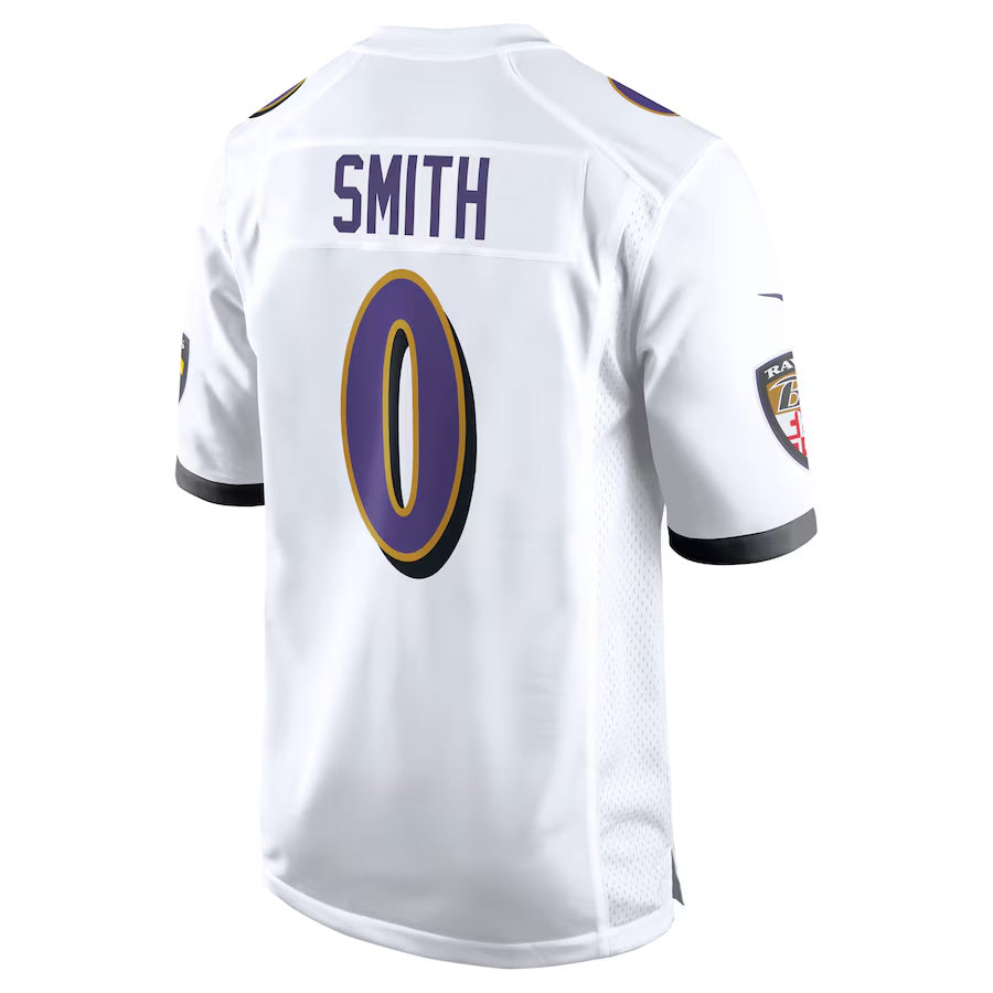 Fenge B.Ravens #0 Roquan Smith Player White Alternate Home Game Stitched Jerseys