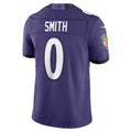 Fenge B.Ravens #0 Roquan Smith Purple Vapor F.U.S.E. Sewn Down Limited Stitched Jerseys