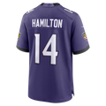 Fenge B.Ravens #14 Kyle Hamilton Purple Team Game Stitched Jerseys