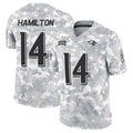 Fenge B.Ravens #14 Kyle Hamilton Player Arctic Camo Salute to Service Limited Stitched Jerseys
