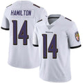 Fenge B.Ravens #14 Kyle Hamilton Player White Vapor F.U.S.E. Limited Stitched Jerseys