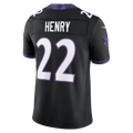 Fenge B.Ravens #22 Derrick Henry Black Alternate Alternate Vapor F.U.S.E. Stitched Limited Jerseys