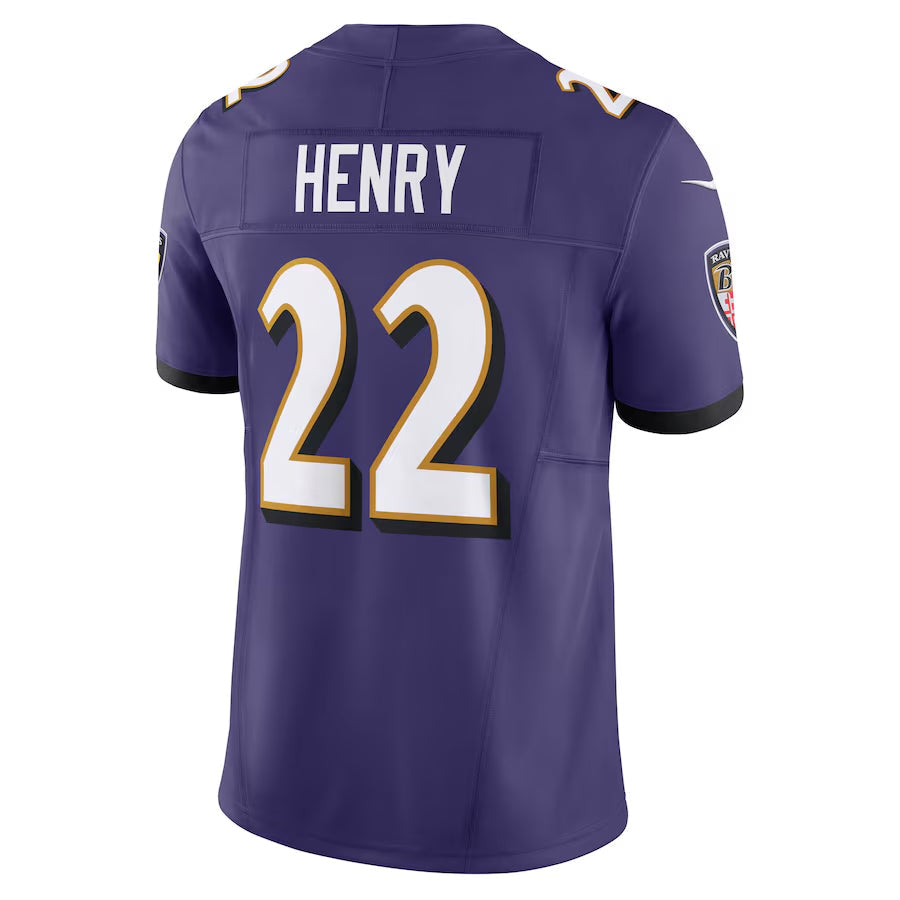 Fenge B.Ravens #22 Derrick Henry Player Vapor F.U.S.E. Limited Purple Stitched Jerseys