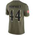 Fenge B.Ravens #44 Marlon Humphrey Player Olive Salute To Service Limited Stitched Jerseys