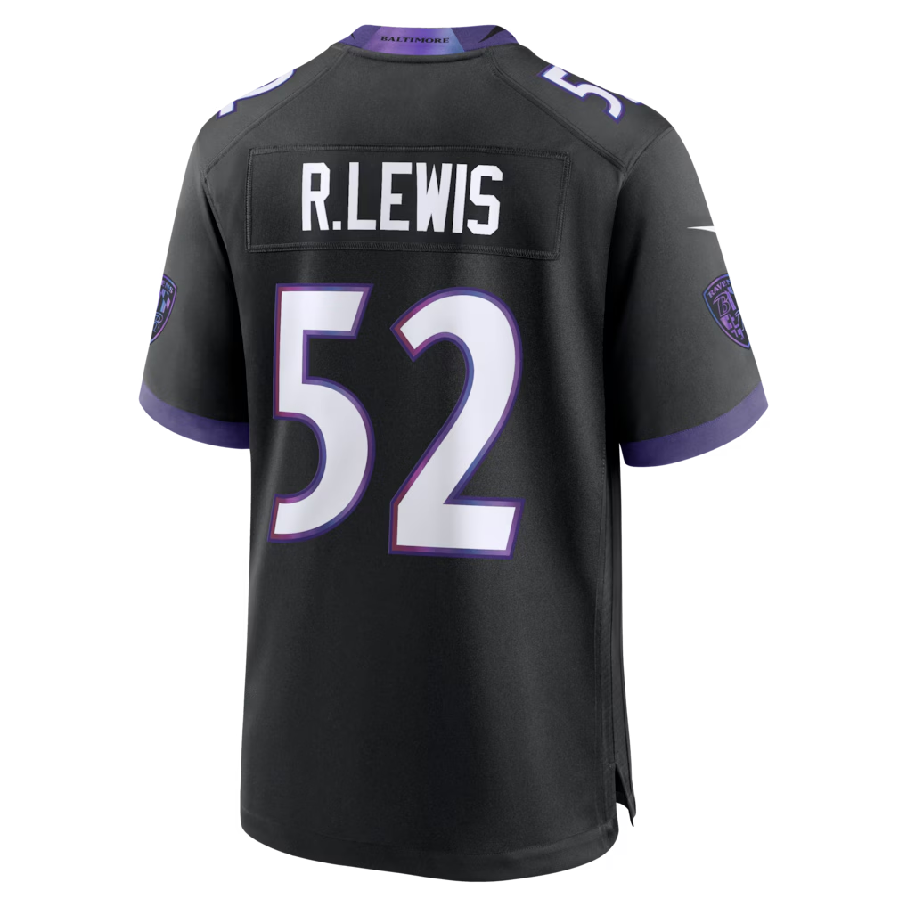Fenge B.Ravens #52 Ray Lewis Black Alternate Retired Player Stitched Jerseys