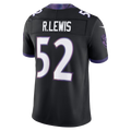 Fenge B.Ravens #52 Ray Lewis Black Alternate Vapor F.U.S.E. Stitched Retired Player Limited Jerseys