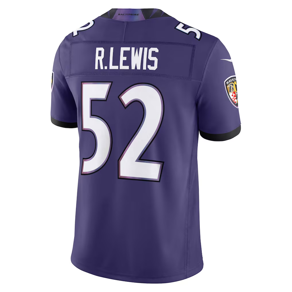 Fenge B.Ravens #52 Ray Lewis Purple Vapor F.U.S.E. Stitched Retired Limited Jerseys