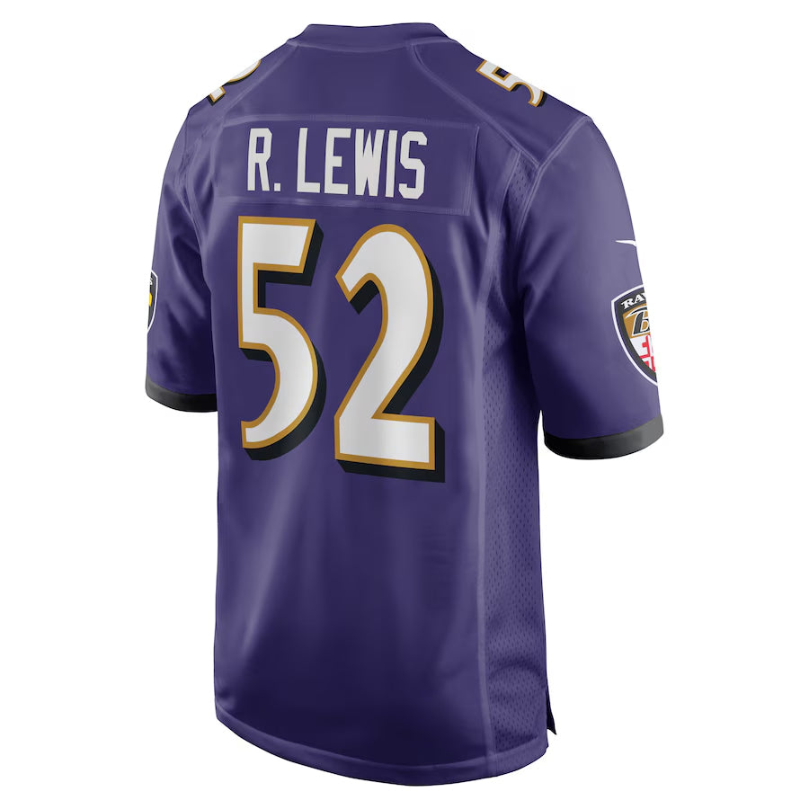 Fenge B.Ravens #52 Ray Lewis Player Purple Home Stitched Jerseys