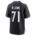 Fenge B.Ravens #71 Olaivavega Ioane Player Black Home Game Stitched Jerseys