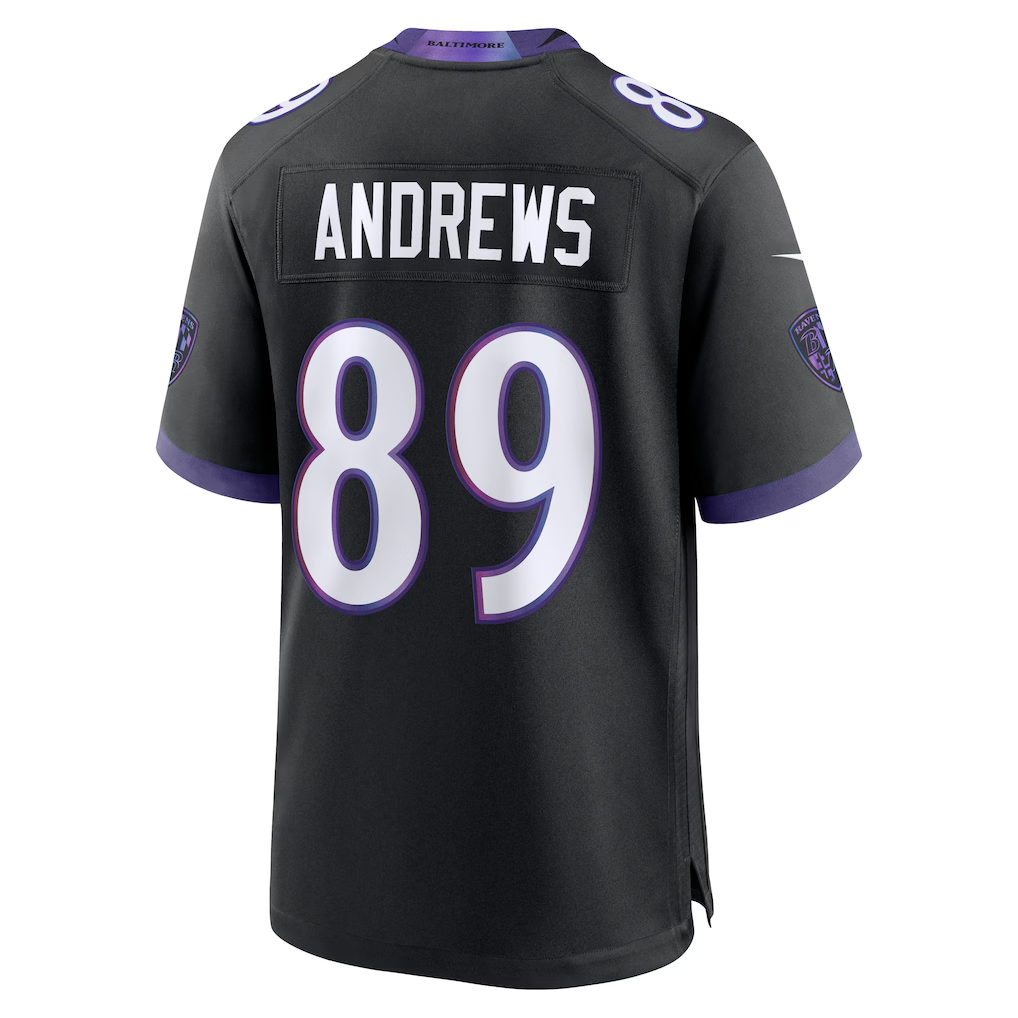 Fenge B.Ravens #89 Mark Andrews Black Alternate Stitched Jerseys