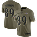 Fenge B.Ravens #89 Mark Andrews Player Olive Salute To Service Limited Stitched Jerseys