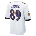 Fenge B.Ravens #89 Mark Andrews Player White Replica Game Stitched Jerseys
