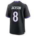 Fenge B.Ravens #8 Lamar Jackson Black Alternate Game Stitched Jerseys