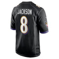 Fenge B.Ravens #8 Lamar Jackson Player Black Alternate Game Stitched Jerseys