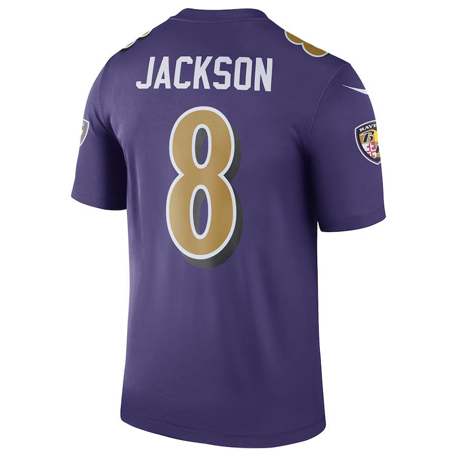 Fenge B.Ravens #8 Lamar Jackson Player Purple Legend Performance Stitched Jerseys