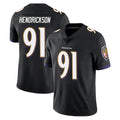 Fenge B.Ravens #91 Trey Hendrickson Player Black Vapor Untouchable Limited Home Stitched Jerseys
