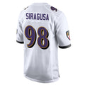 Fenge B.Ravens #98 Tony Siragusa Player White Alternate Home Game Stitched Jerseys