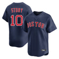 Fenge B.Red Sox #10 Trevor Story Player Navy Limited Home Game Stitched Jerseys