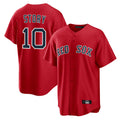 Fenge B.Red Sox #10 Trevor Story Player Red Home Game Stitched Jerseys