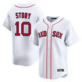 Fenge B.Red Sox #10 Trevor Story Player White Limited Home Game Stitched Jerseys