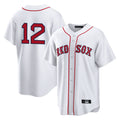Fenge B.Red Sox #12 Connor Wong Player White Home Game Stitched Jerseys