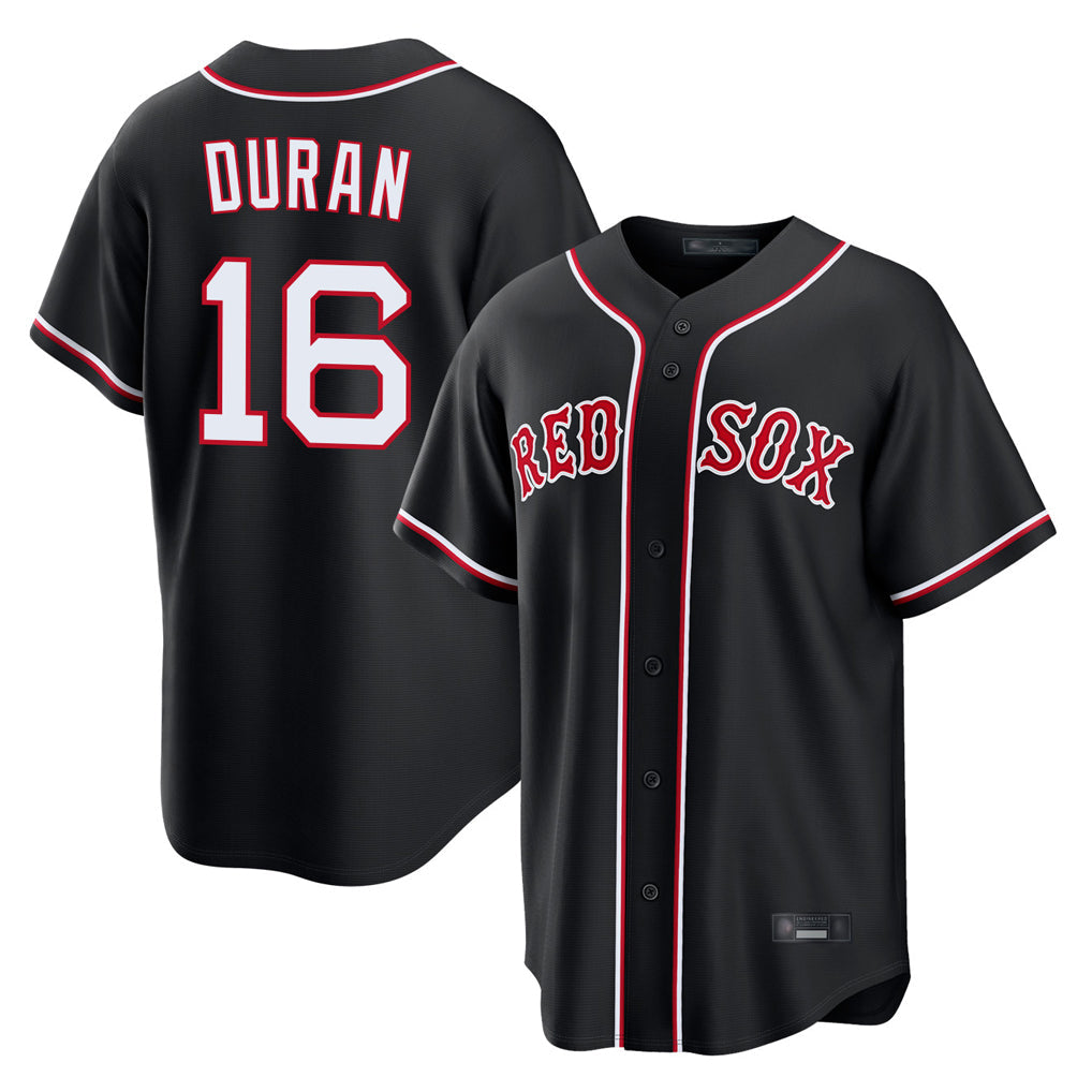 Fenge B.Red Sox #16 Jarren Duran Player Black Out Home Game Stitched Jerseys