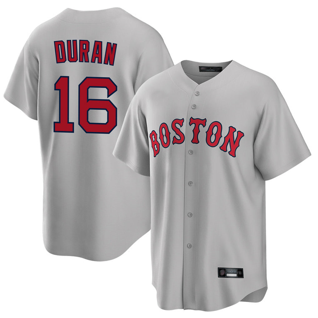Fenge B.Red Sox #16 Jarren Duran Player Gray Road Home Game Stitched Jersey