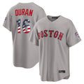 Fenge B.Red Sox #16 Jarren Duran Player Gray Road USA 250 Fourth of July Home Game Stitched Jerseys