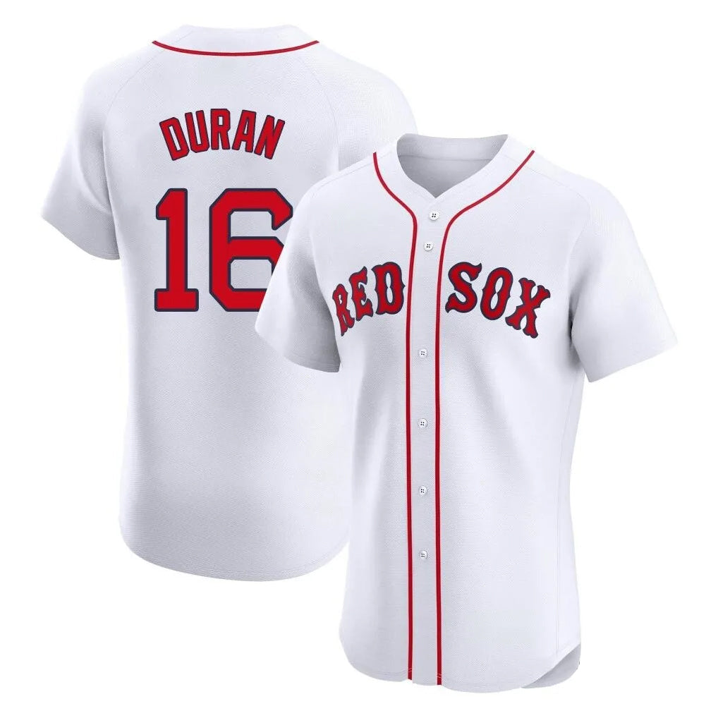 Fenge B.Red Sox #16 Jarren Duran Player White Limited Elite Home Game Stitched Jersey